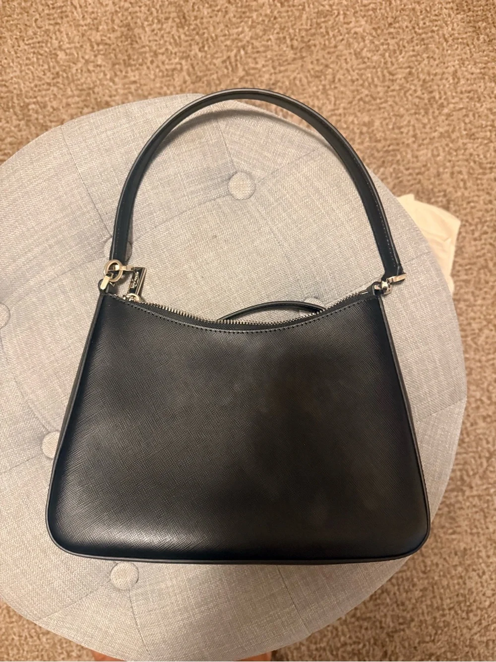kate spade Margot  Black Leather Crossbody & Shoulder Bag with Gold Hardware